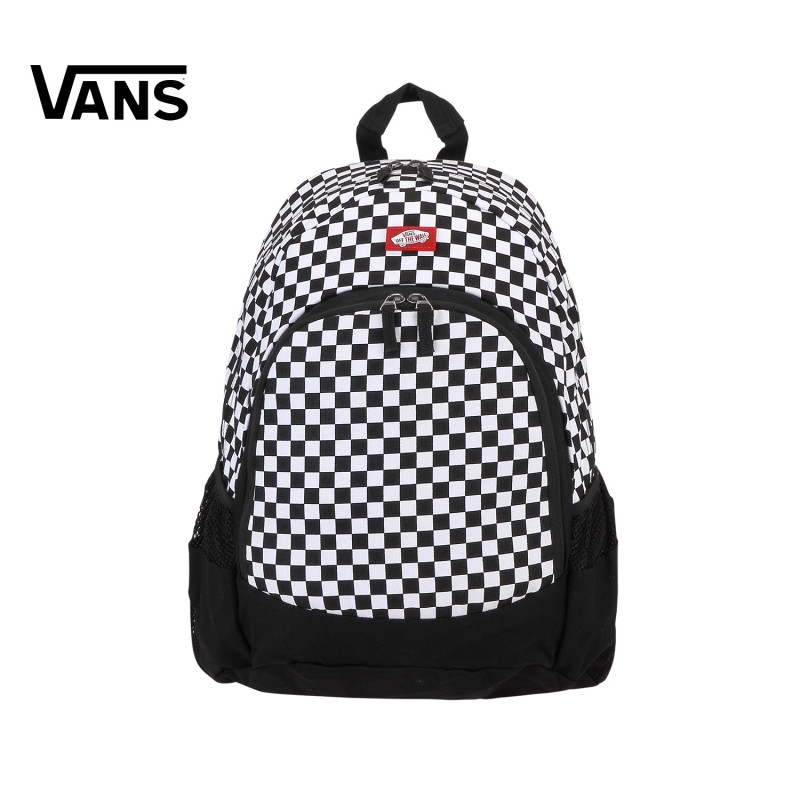 vans/范斯黑白棋盘格男款双肩背包|vn-0c8yy28