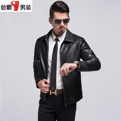 皮衣男 秋冬季男士皮衣韩版修身短款皮夹克男PU皮机车青年男装外套潮