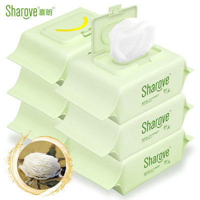 喜朗婴儿燕窝营养手口湿巾84抽*6包带盖乐享轻奢主义