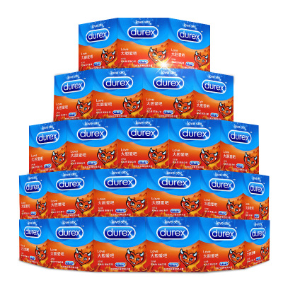 杜蕾斯(Durex)避孕套大胆爱3只装*24盒共72只装超薄款润滑安全套计生用品酒店直供