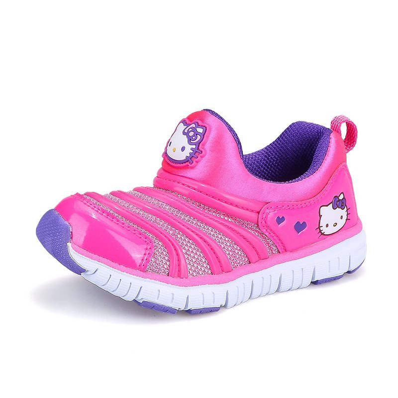 毛虫童鞋 春季新款童鞋女童运动鞋儿童运动休闲鞋kt66x613 凯蒂猫