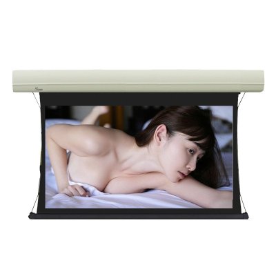 香港JK H3-FL/2t 126寸进口软幕16:9 家用高清电动幕 经科拉线幕布 影院投影幕