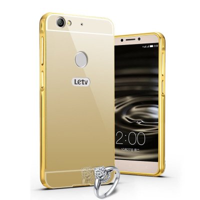 行岛 乐视1s手机壳 金属边框 乐视1s手机套 乐视X500外壳 保护套 保护壳 硬壳 镜面后盖 独立按键 防摔