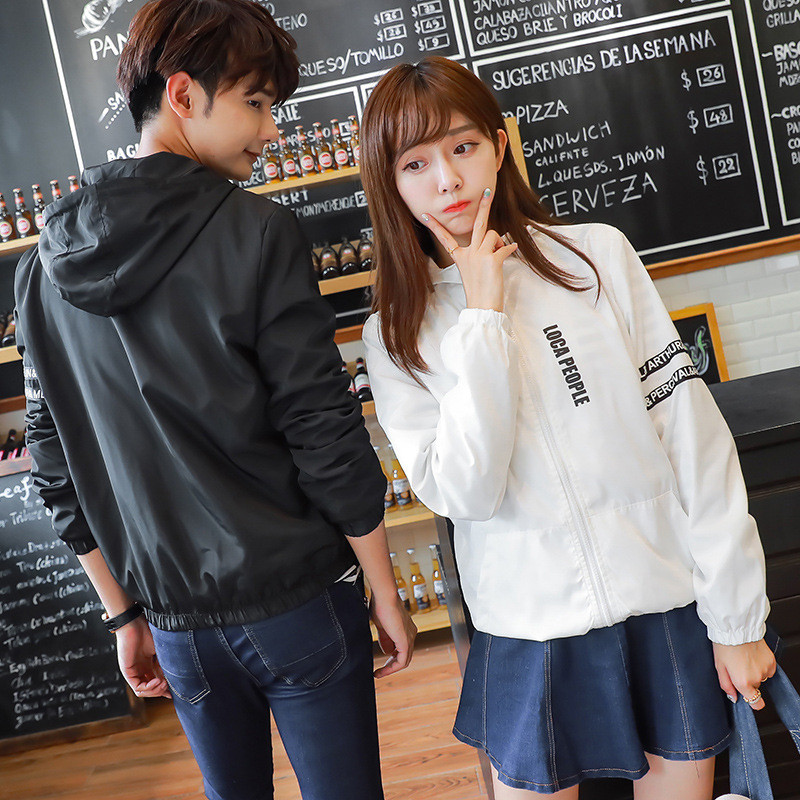 琳朵儿春秋季长袖情侣装外套男女风衣学生班服