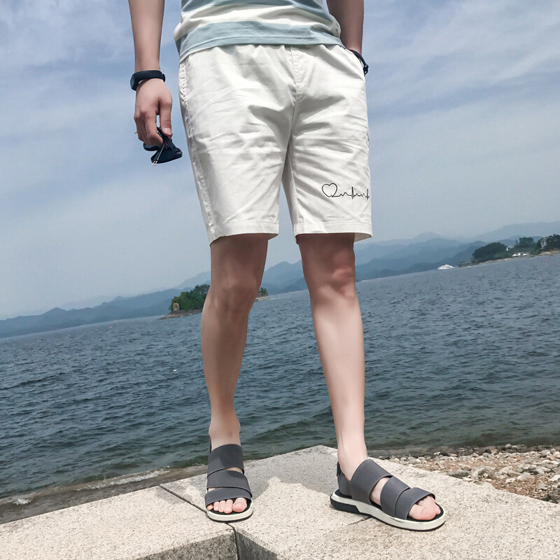 2017新款夏季短裤男士休闲五分裤子青年修身5分裤大马裤男裤沙滩裤