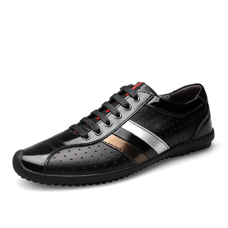 绅洛时尚潮流鞋 2016新款夏季男士商务休闲皮鞋潮鞋镂