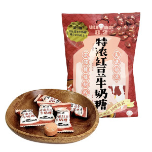 UHA悠哈特浓牛奶糖草莓味椰子味清凉味巧克力味袋装120g结婚喜糖