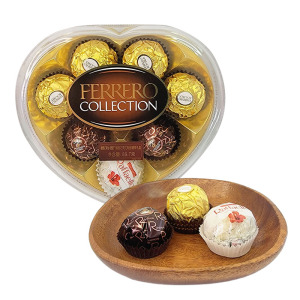 费列罗臻品巧克力糖果礼盒8粒心形装婚庆结婚喜糖节日生日礼物