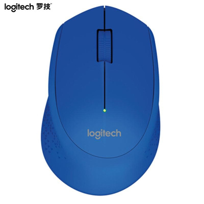 罗技(Logitech)M275 无线鼠标笔记本电脑台式机游戏办公M280升级版光电鼠标(蓝色)