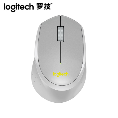 罗技(Logitech)M330 无线静音鼠标 办公笔记本省电无声鼠标M280/M275升级(灰色)