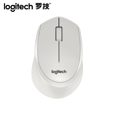 罗技(Logitech)M330 无线静音鼠标 办公笔记本省电无声鼠标M280/M275升级(白色)
