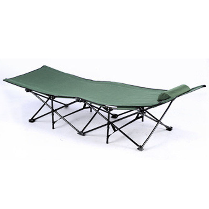 2016双层牛津布沙滩床折叠床午休床行军床10只脚双层加固加强