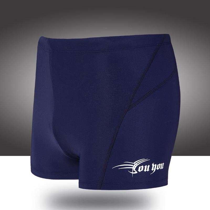 游泳裤防水速干 男士短平角大码泳衣比赛泡温泉四季