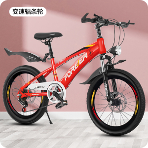 永 久儿童自行车18/20/22寸山地车男女孩单车中小学生赛车6-16岁脚踏车奇客童车