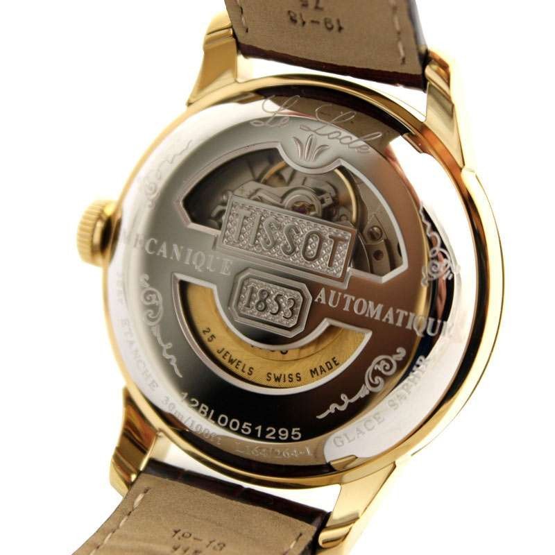 tissot 天梭力洛克系列自动机械金色皮带男表t41.5.413.73