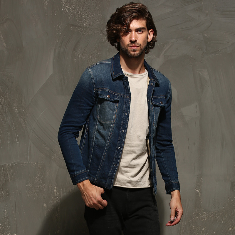 摩名帝凡斯2014春夏男装牛仔外套男士牛仔服韩版潮牛仔夹克男薄