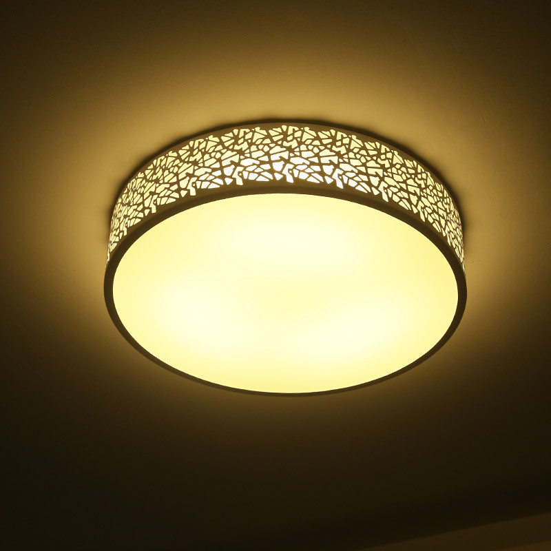 一极喜光圆形卧室灯现代简约客厅灯餐厅灯饰温馨浪漫调光房间灯具