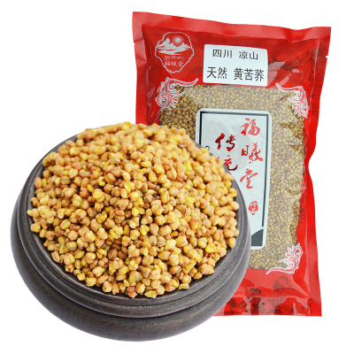 福曦堂四川凉山特产黄苦荞茶500克*1袋装精选大颗粒全胚芽烘焙型苦荞麦大麦茶香茶