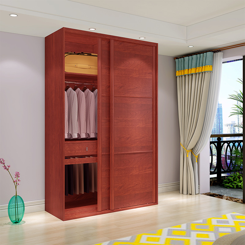 芬格美家现代简约整体移门推拉门衣柜衣橱板式卧室家具