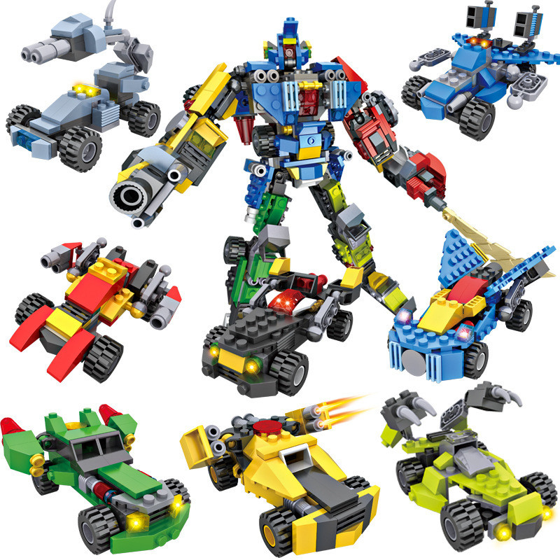 cogo积高拼插男孩拼装早教积木儿童玩具3-6周岁生日礼物