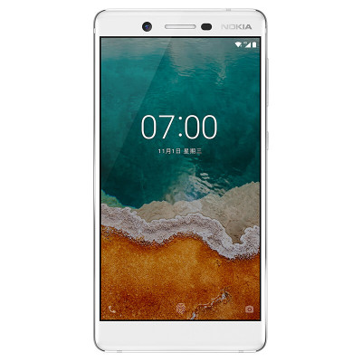 诺基亚7 (Nokia7) 4GB+64GB 白色 全网通 双卡双待 4G手机