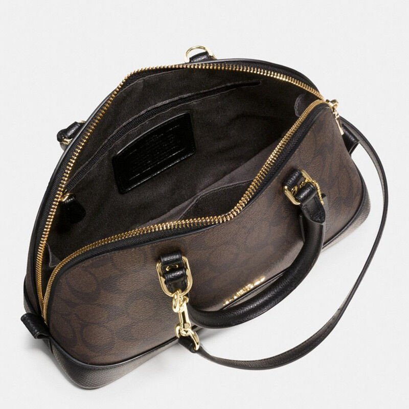 蔻驰(coach ) 女士小号pvc拼色贝壳包手提包单肩包 37232