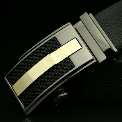 范思曼新款男士商务合金自动扣腰带休闲皮带