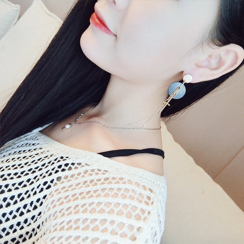 吊坠长款大耳环女气质百搭夸张耳钉耳坠耳饰品送女朋友老婆生日礼物