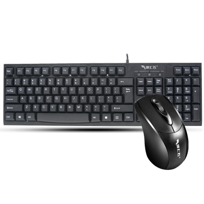 键上飞G2000有线键盘鼠标套装USB+USB家用防水游戏键盘鼠标套装