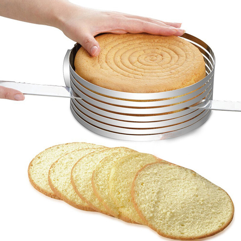 烘焙工具蛋糕分片器分层辅助分割器一对入面包土司切片架面包刀