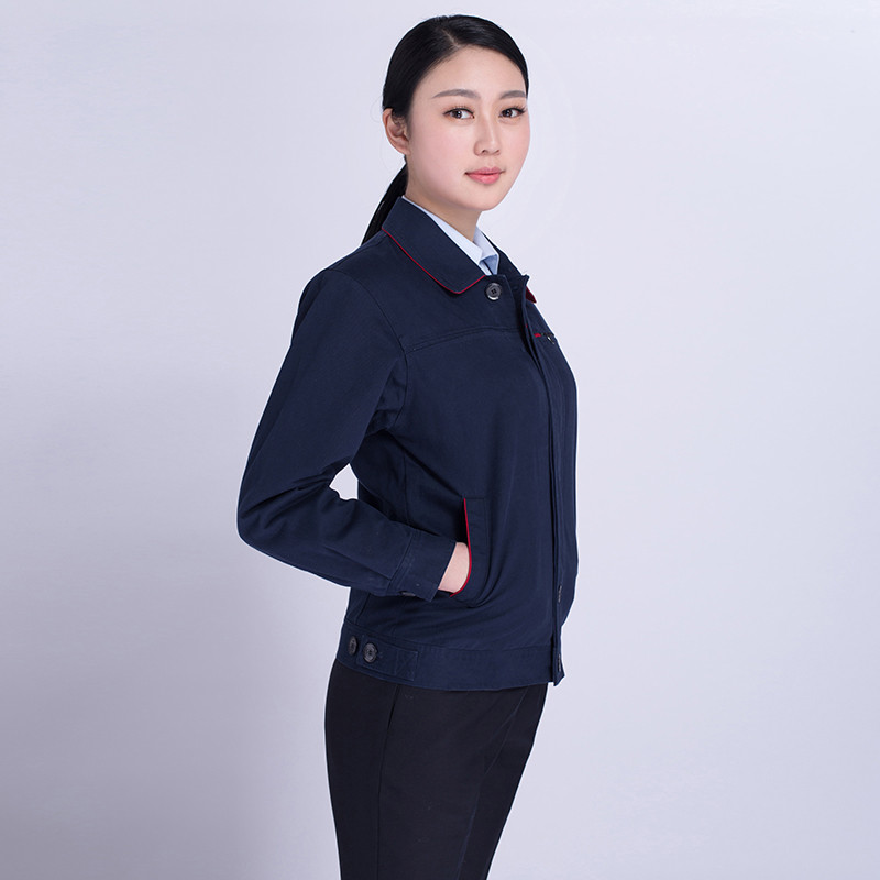 燕舞 女款春秋季长袖工作服,防静电服,全棉服,劳保服,长袖套装50件起