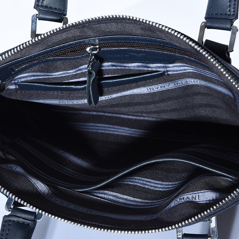 卓梵 阿玛尼(josephamani)男包男士牛皮单肩手提包 商务休闲斜挎包竖