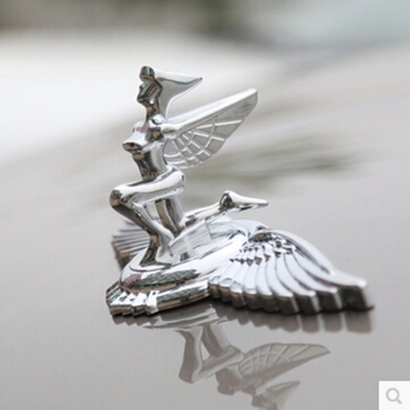 车标贴飞鹰标改装专用机盖立标车身装饰件装饰条汽车用品配件亮条女神