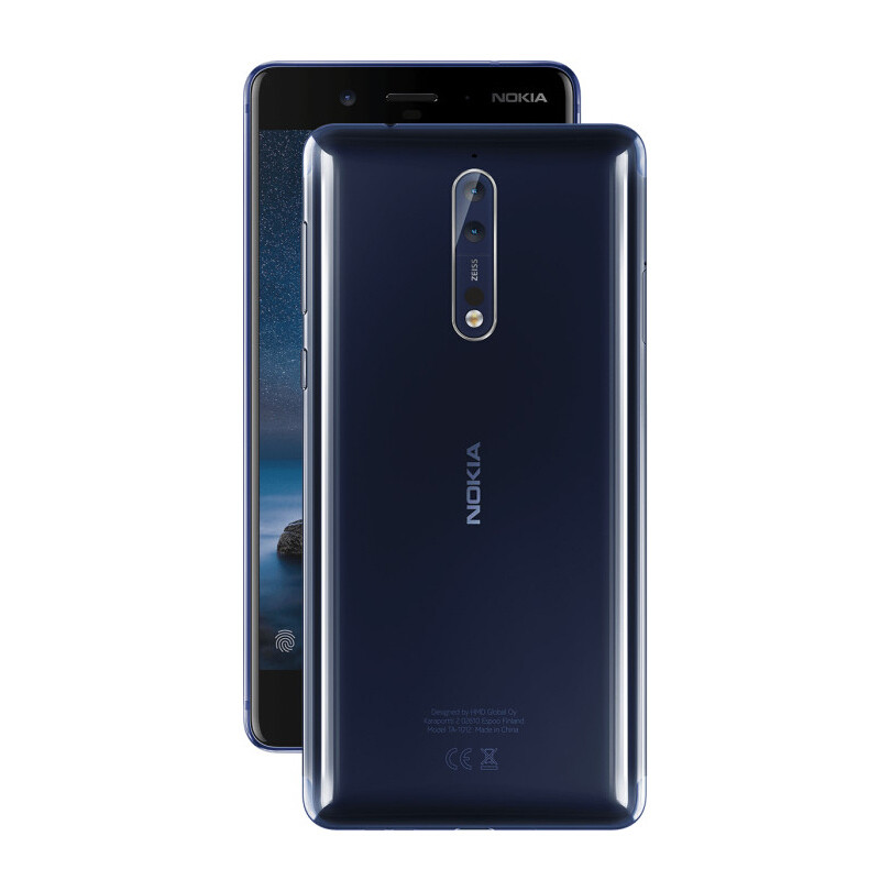 诺基亚8 nokia8 4g手机移动联通4g 亮蓝色 标配