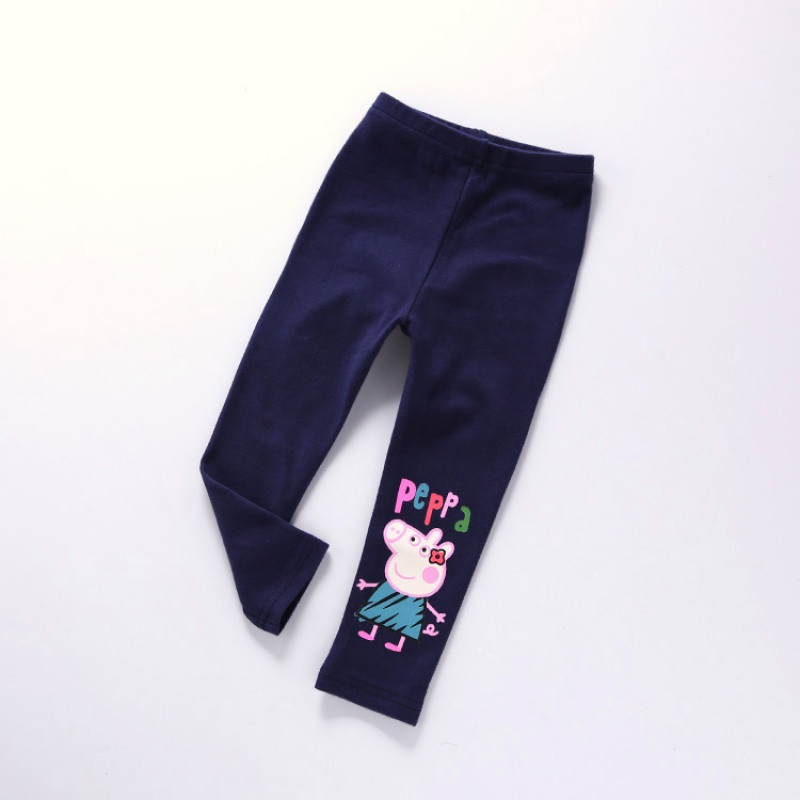 娉语天天特价女童打底裤新品童装时尚春季可爱小猪佩奇裤长裤