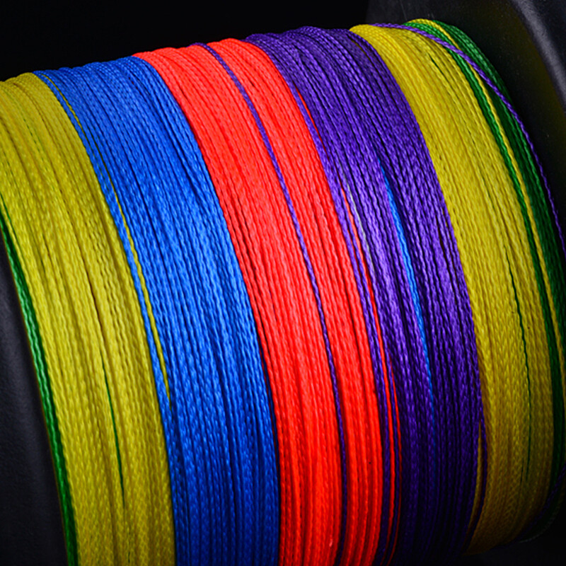 系子系4编五彩大力马鱼线1000米海钓线海竿路亚筏钓线十米一色五色循