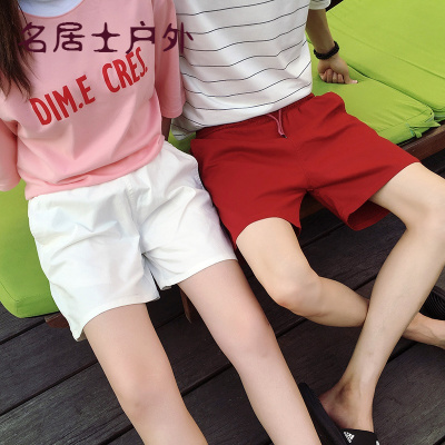 男士夏季情侣短裤休闲五分裤沙滩裤运动裤宽松裤子夏天大裤衩
