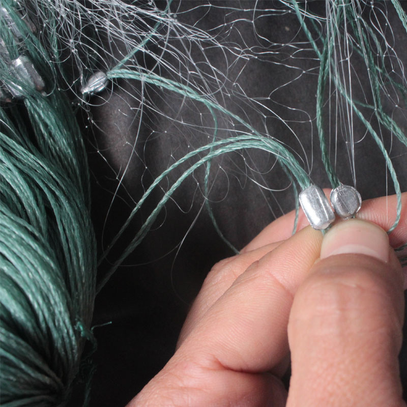 5米半指1指渔网粘网丝网三层沉网鲫鱼白条捕鱼工具