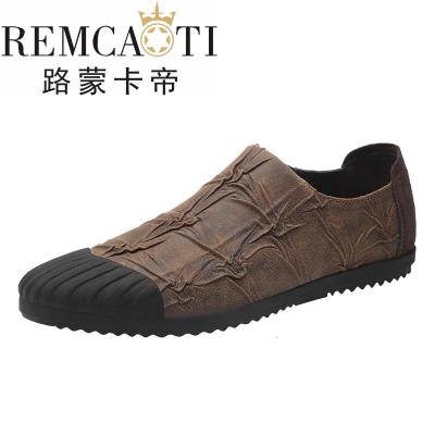 2018春季新款舒适休闲防水懒人鞋皮鞋休闲鞋豆豆鞋轻便驾车鞋男鞋