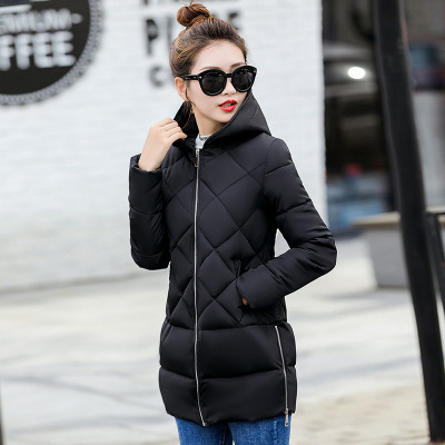 顺崇2017冬季棉衣女中长款韩版修身外套棉服