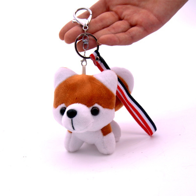 qma新款小狗钥匙扣挂件毛绒女包包装饰品挂饰韩国创意流行哈士奇公仔汽车定制