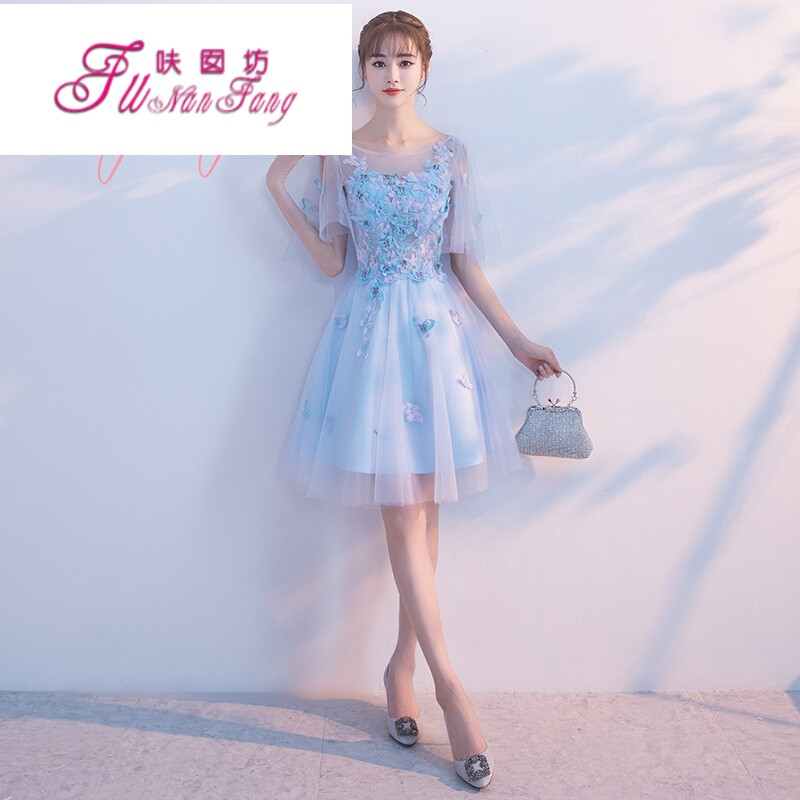 晚礼服女短款2017新款夏季宴会时尚优雅公主