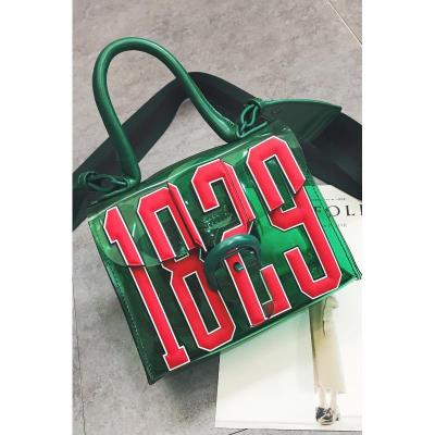 1829透明包恶搞女包2017年新款3d字母浮雕果冻包手提包