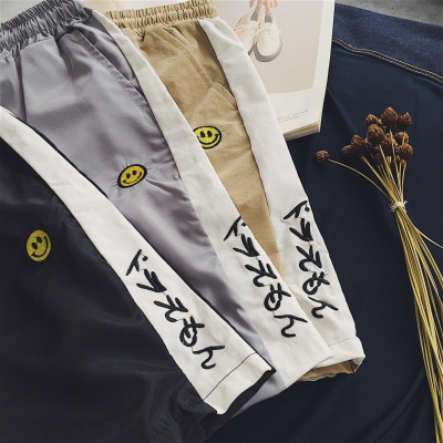 短裤男夏天日系韩版潮流中裤薄款沙滩裤宽松大裤衩运动休闲五分裤