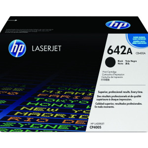 惠普(HP)CB400A 黑色硒鼓 642A(适用Color LaserJet CP4005打印机) 【CB400A(642A)/黑色】