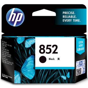 惠普(HP)C8765ZZ 852 黑色墨盒(适用B8338 Deskjet 9808 Officejet H470b) 【C8765ZZ(852)/黑色480页】