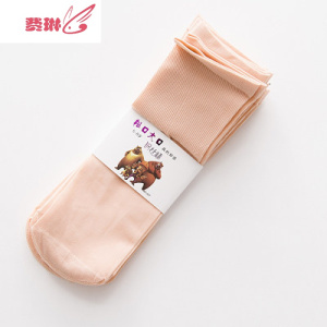 男女童薄款夏季松口宝宝婴儿袜对对袜白色彩色短丝袜子 费琳