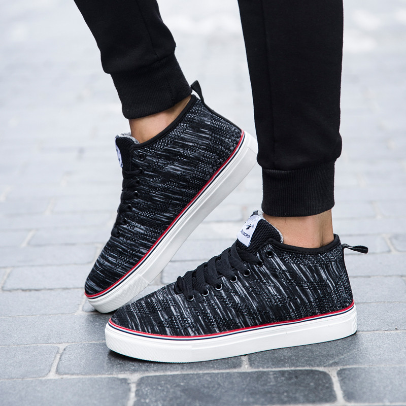 男士高帮鞋潮鞋2017秋季新款男鞋嘻哈街舞鞋