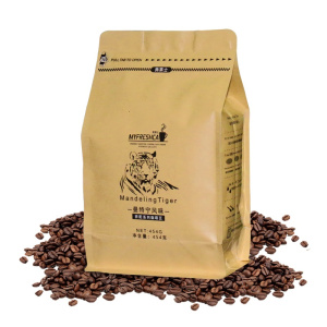 咖啡豆进口生豆新鲜烘焙无蔗糖可现磨黑咖啡粉454g