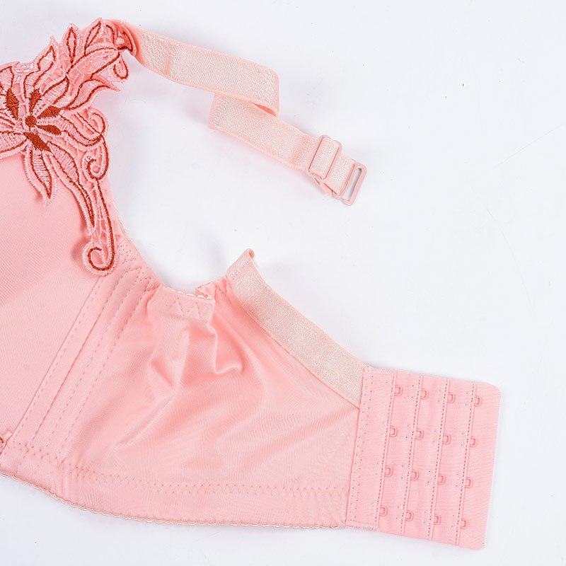 qmsy新款柔依婷薄款性感少女士内衣调整型蕾丝厚小胸罩无痕无钢圈聚拢